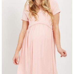 Pink Blush Maternity Dress